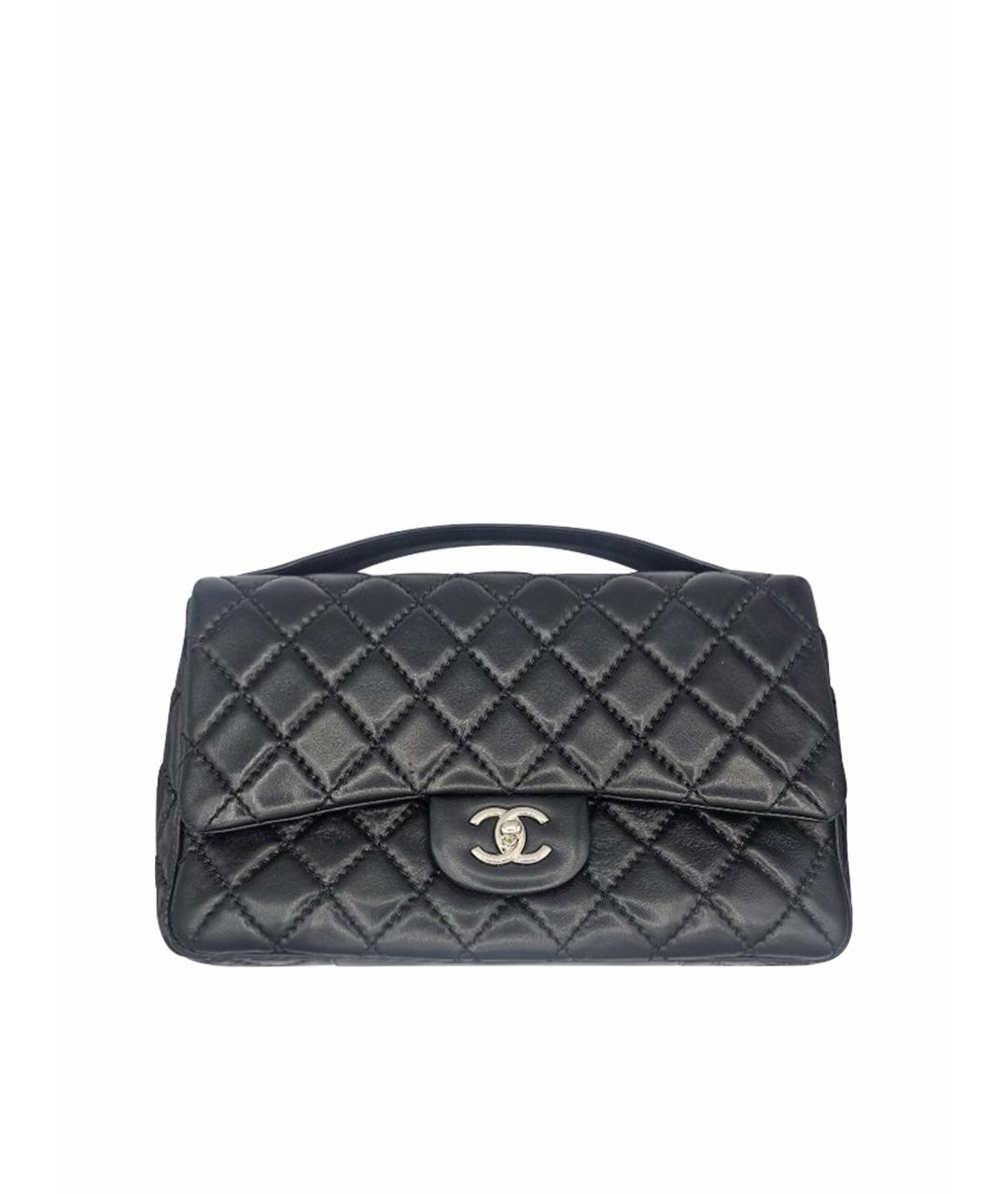 CHANEL Черная кожаная сумка через плечо, фото 1