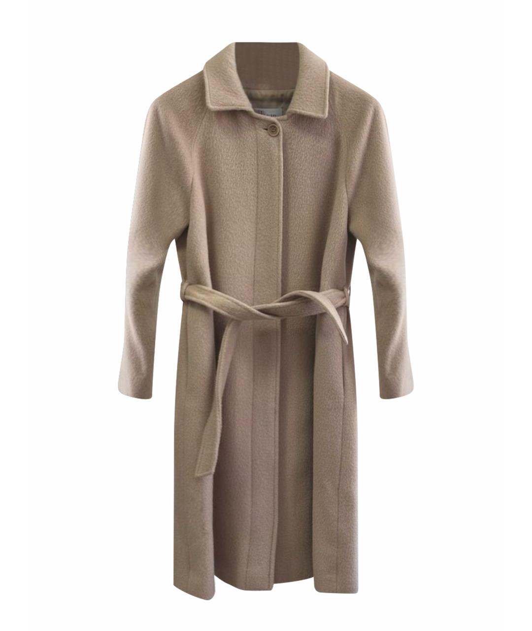 RED VALENTINO Бежевое шерстяное пальто, фото 1