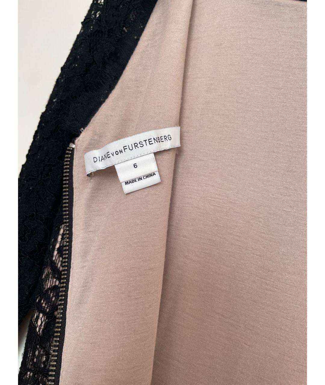 DIANE VON FURSTENBERG Черное кружевное вечернее платье, фото 5