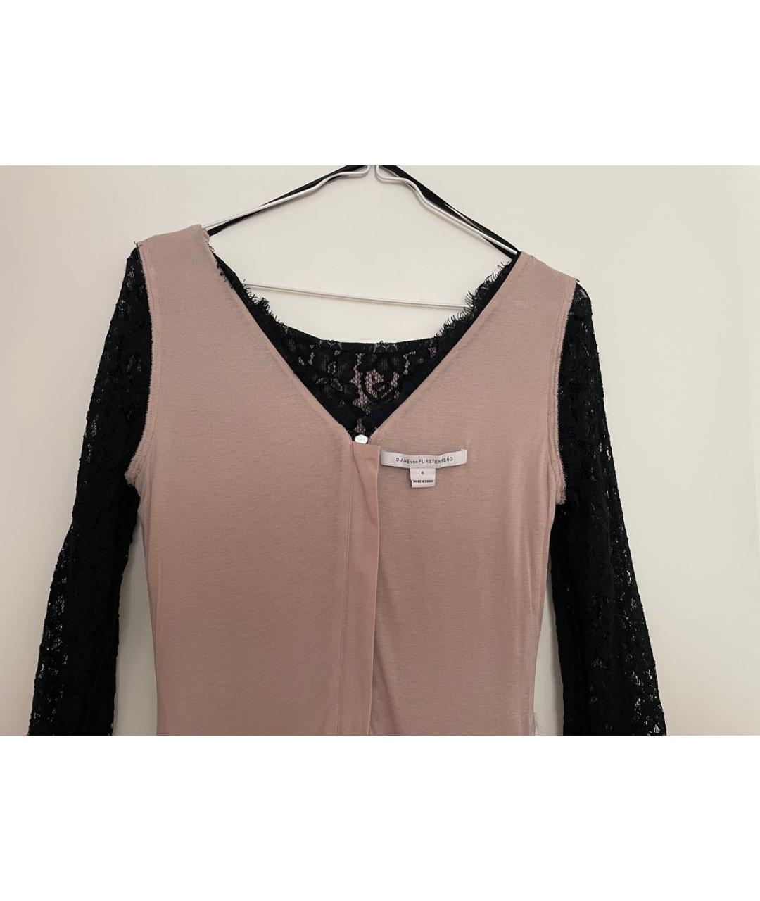 DIANE VON FURSTENBERG Черное кружевное вечернее платье, фото 3