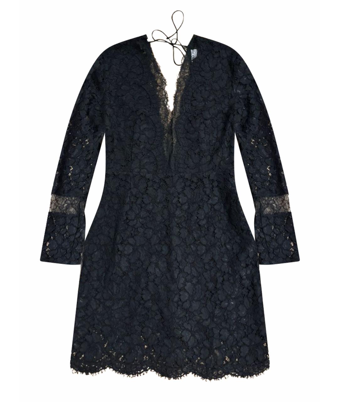 SANDRO Черное кружевное вечернее платье, фото 1