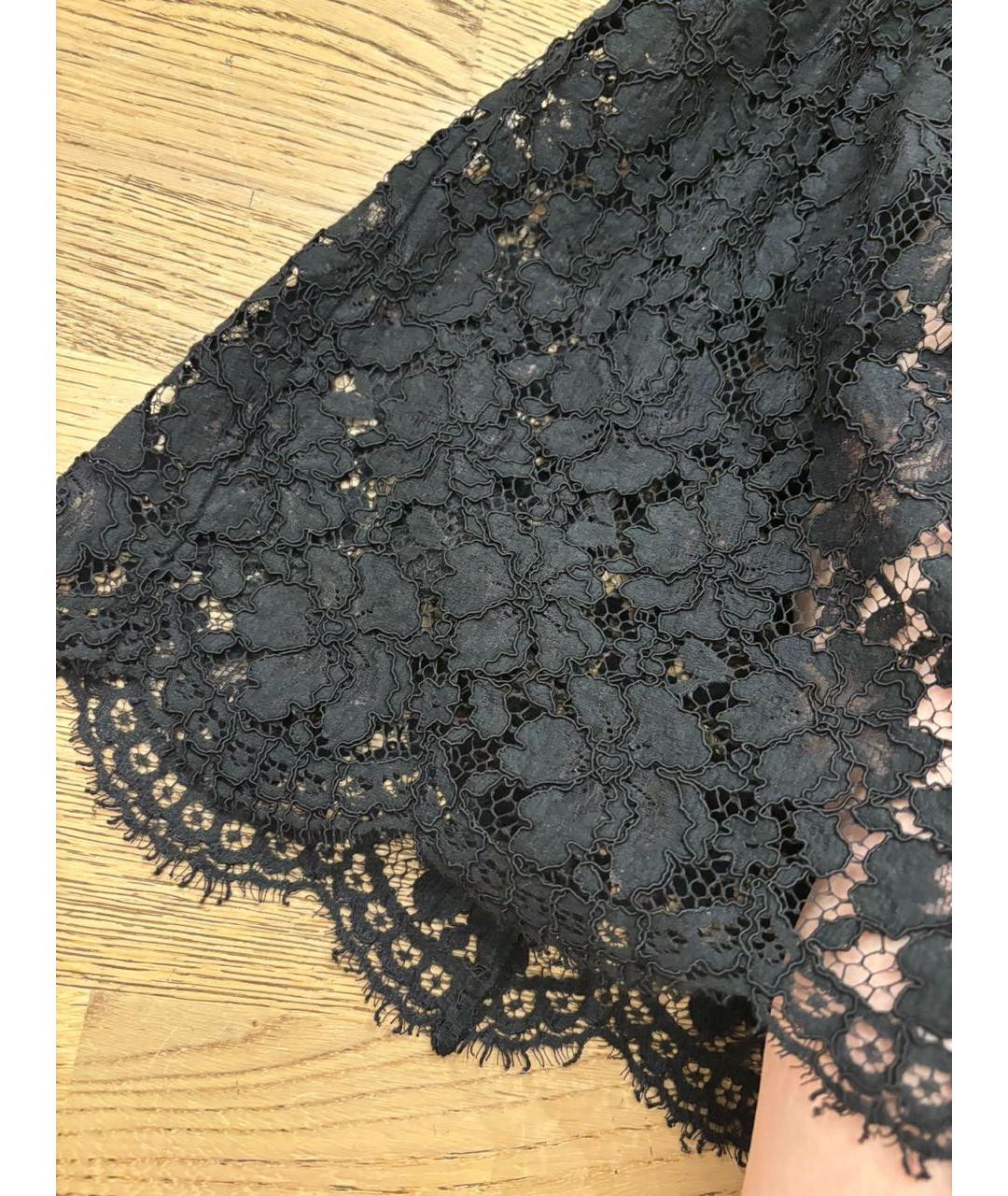 SANDRO Черное кружевное вечернее платье, фото 4
