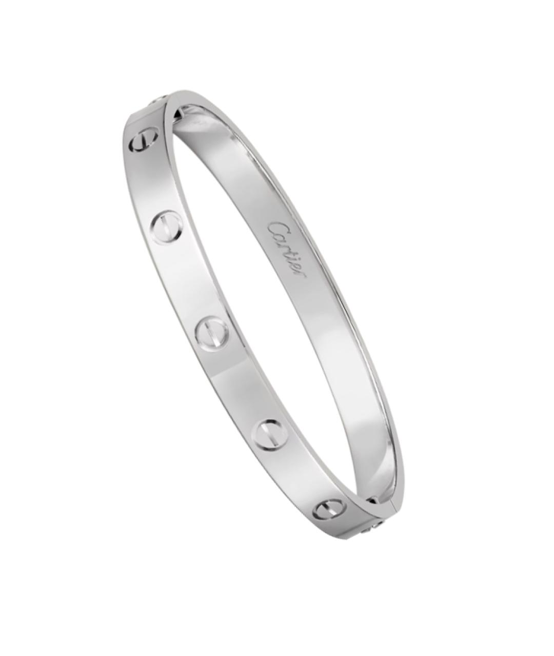 CARTIER Серебрянный браслет из белого золота, фото 1
