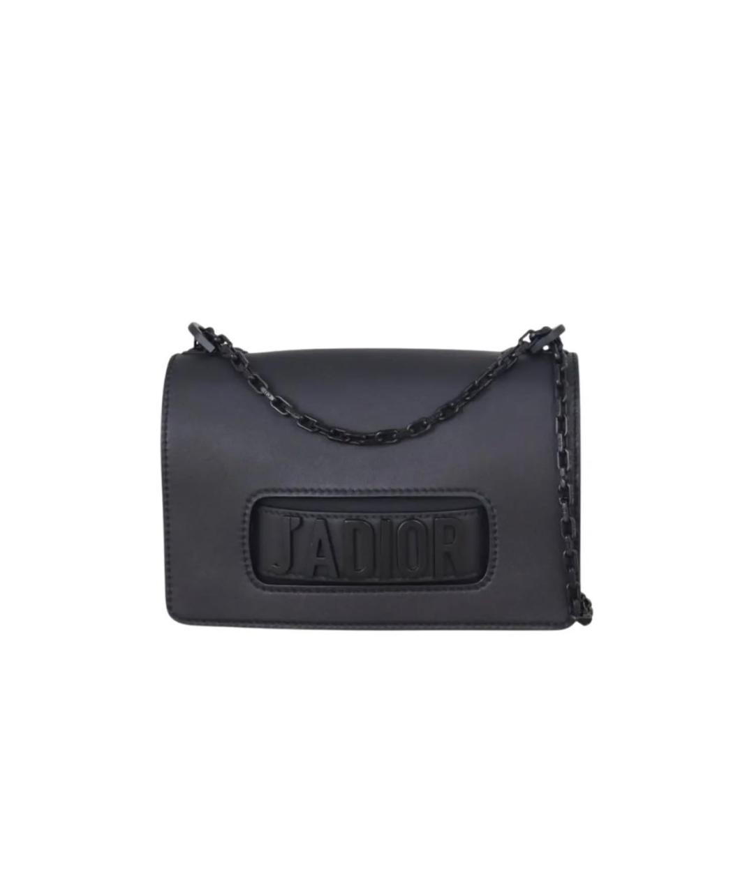 CHRISTIAN DIOR Черная кожаная сумка через плечо, фото 7