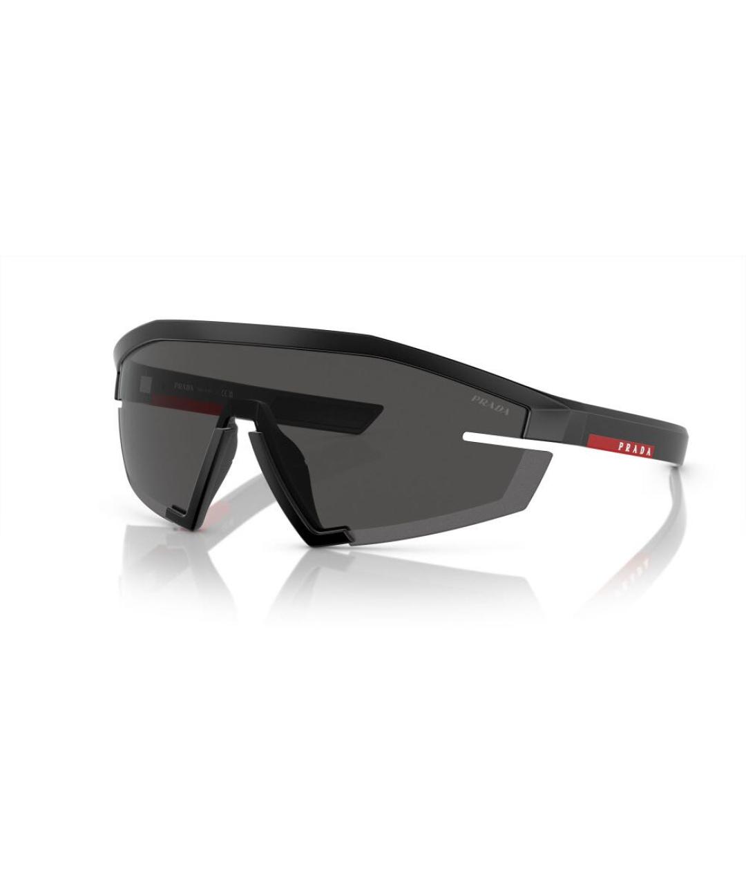 PRADA Черные пластиковые солнцезащитные очки, фото 7