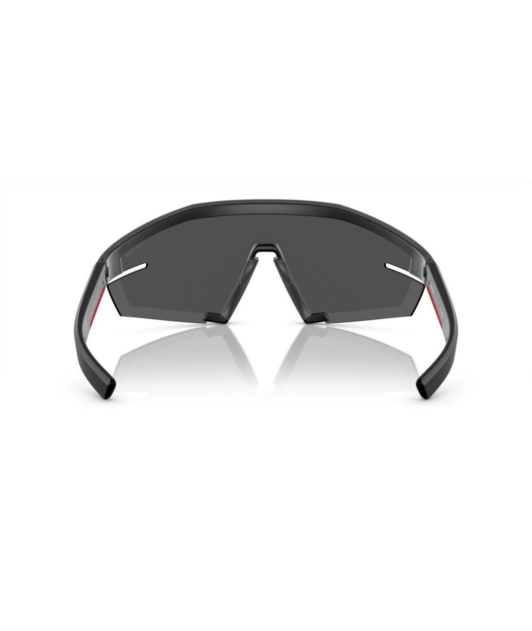 PRADA Черные пластиковые солнцезащитные очки, фото 3