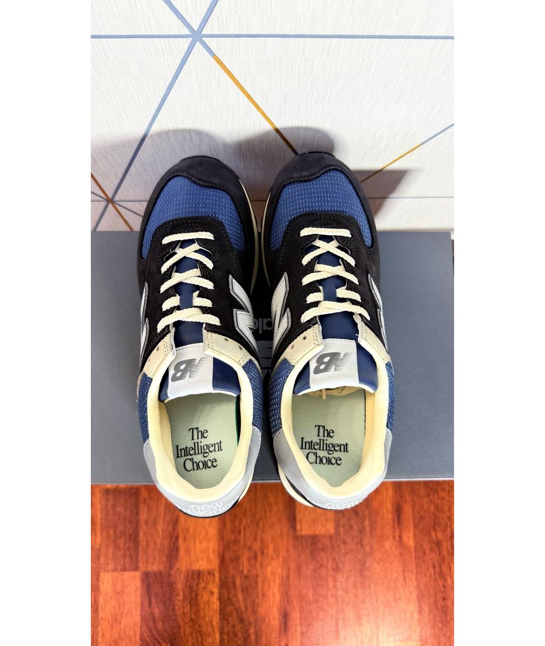 NEW BALANCE Синие замшевые низкие кроссовки / кеды, фото 3