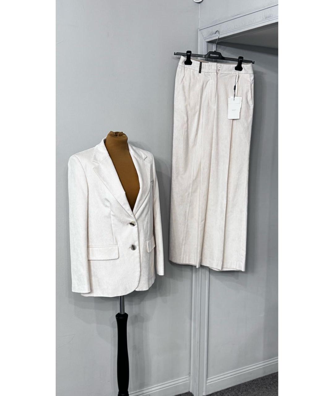 PESERICO Бежевый костюм с брюками, фото 5