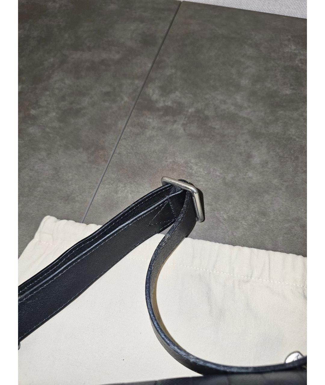 LOUIS VUITTON Черная поясная сумка из экзотической кожи, фото 7