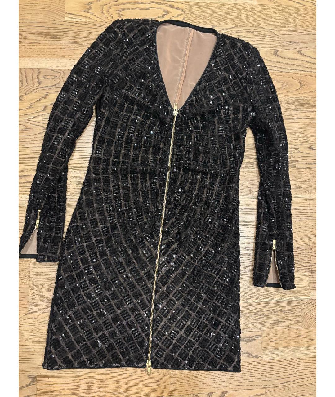 SELF-PORTRAIT Коричневое полиэстеровое вечернее платье, фото 2