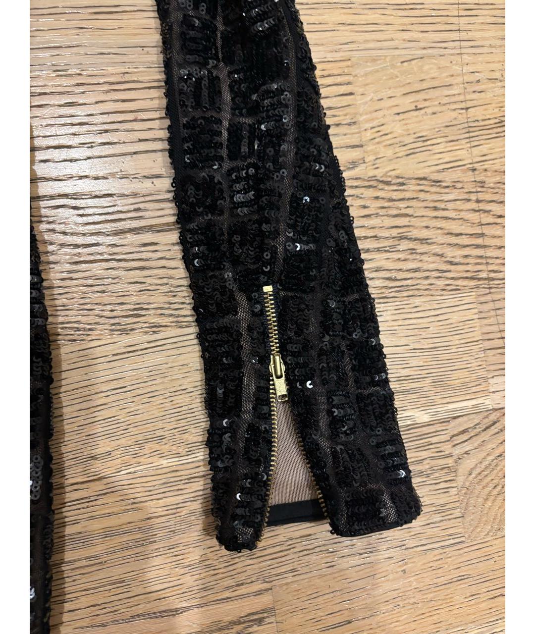 SELF-PORTRAIT Коричневое полиэстеровое вечернее платье, фото 6