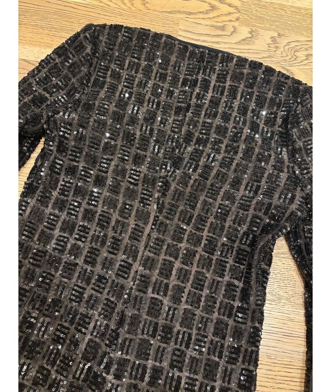 SELF-PORTRAIT Коричневое полиэстеровое вечернее платье, фото 8