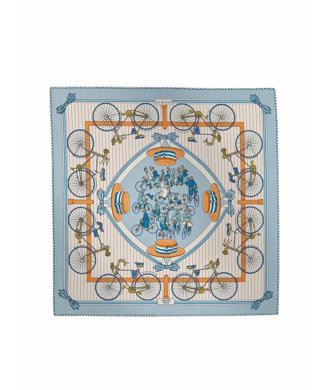 HERMES Мульти шелковый платок, фото 1