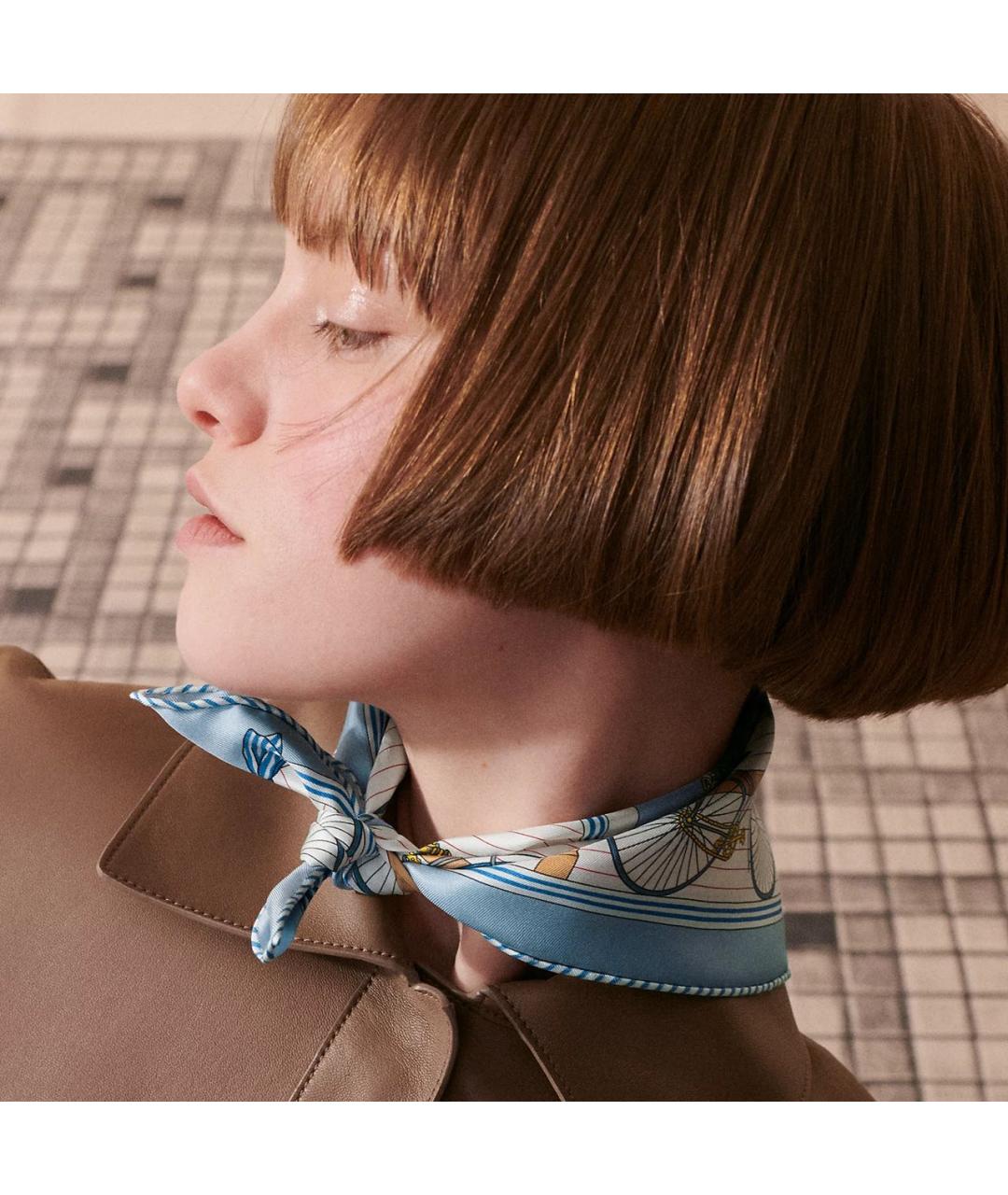 HERMES Мульти шелковый платок, фото 2