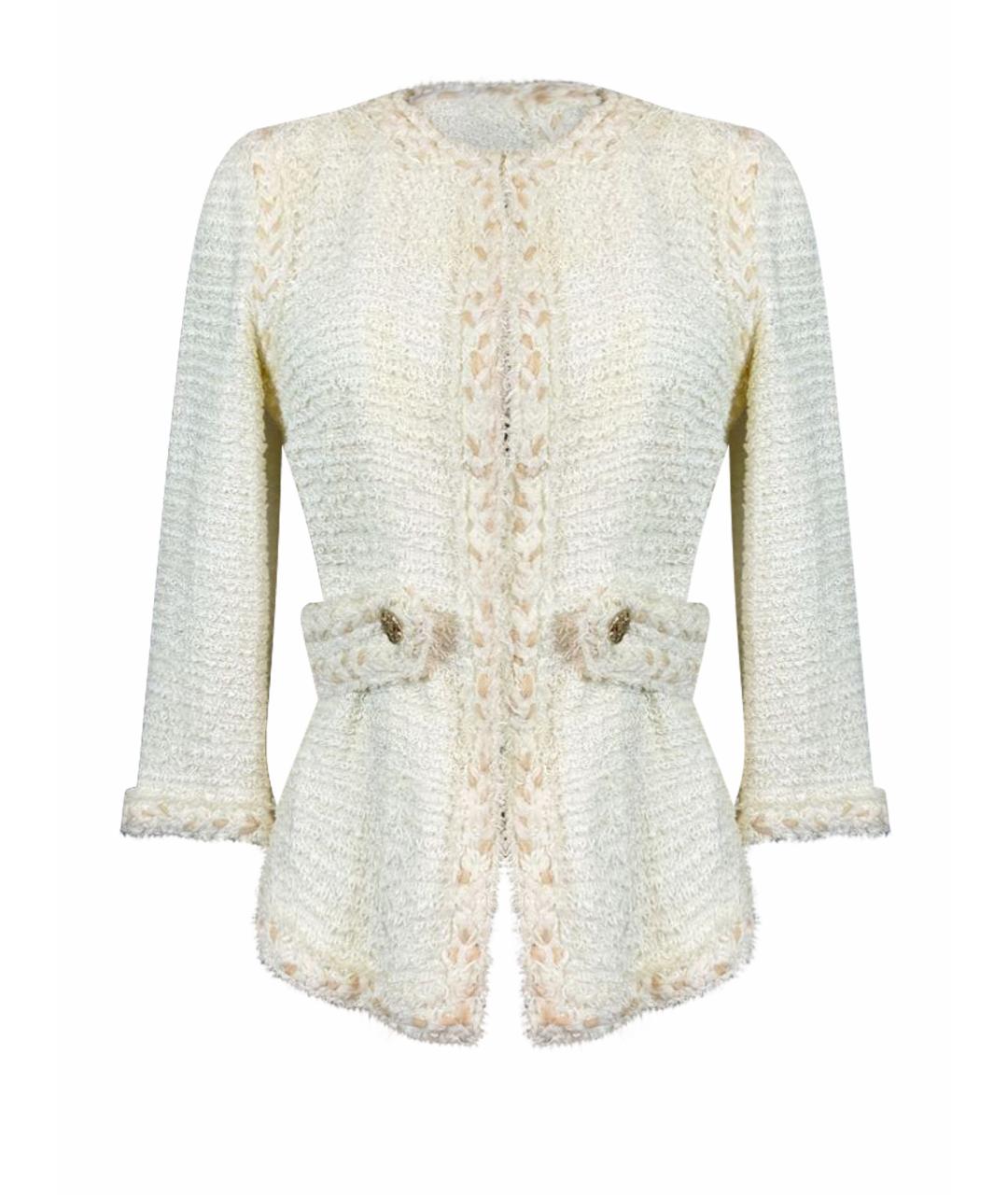 CHANEL Белый твидовый костюм с юбками, фото 1