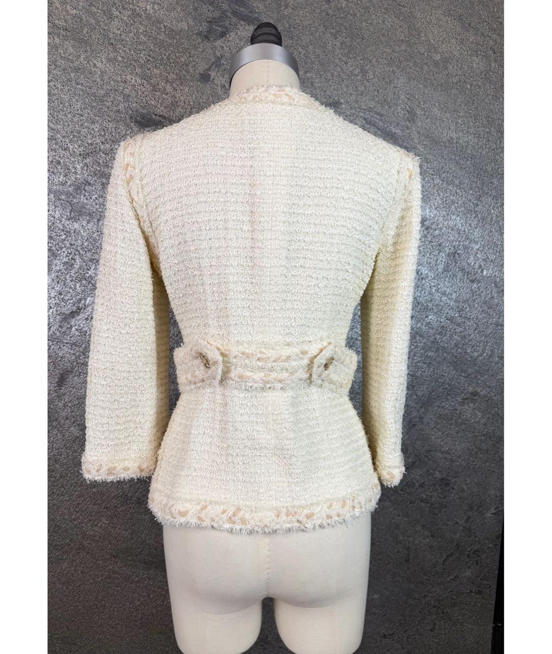 CHANEL Белый твидовый костюм с юбками, фото 6