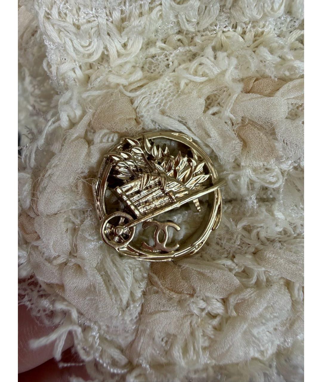 CHANEL Белый твидовый костюм с юбками, фото 4