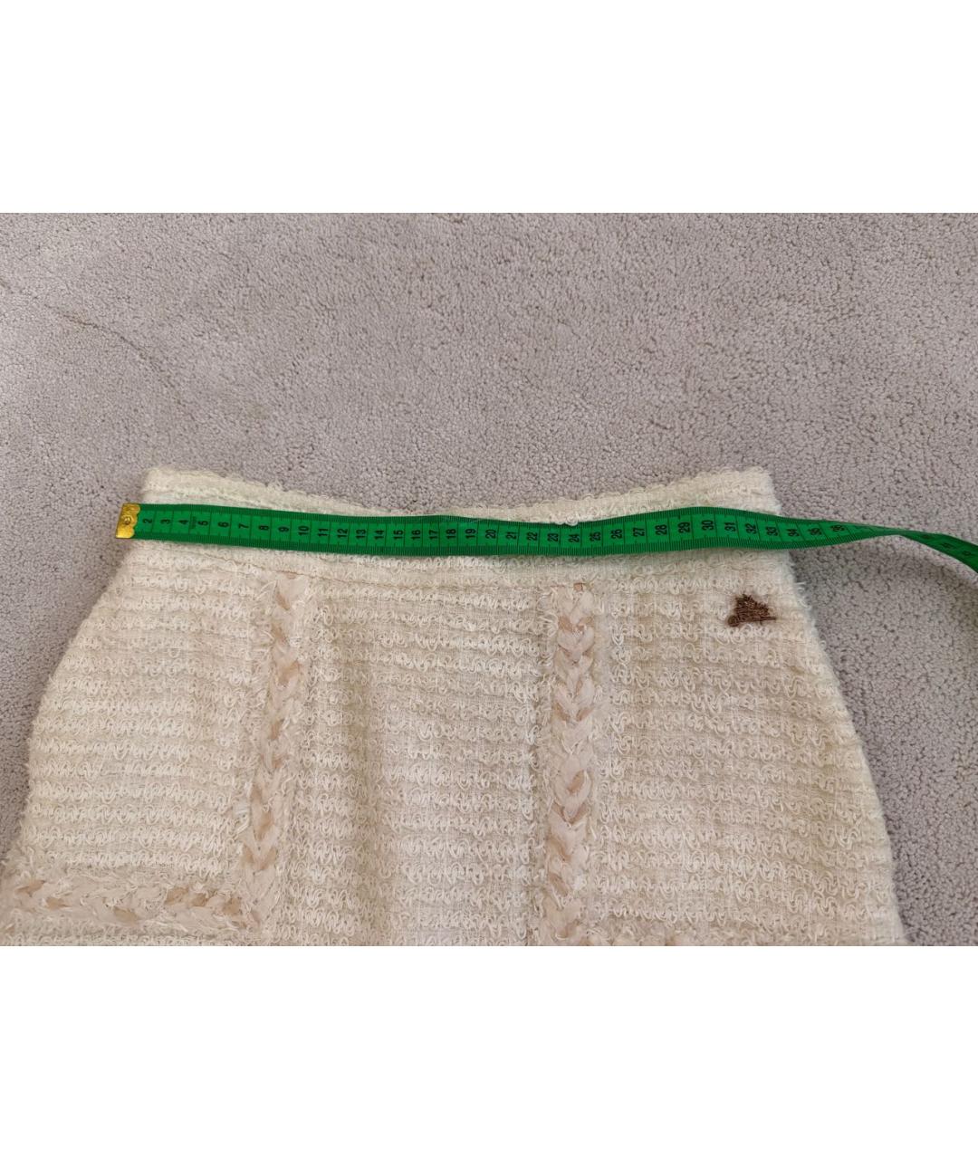 CHANEL Белый твидовый костюм с юбками, фото 7