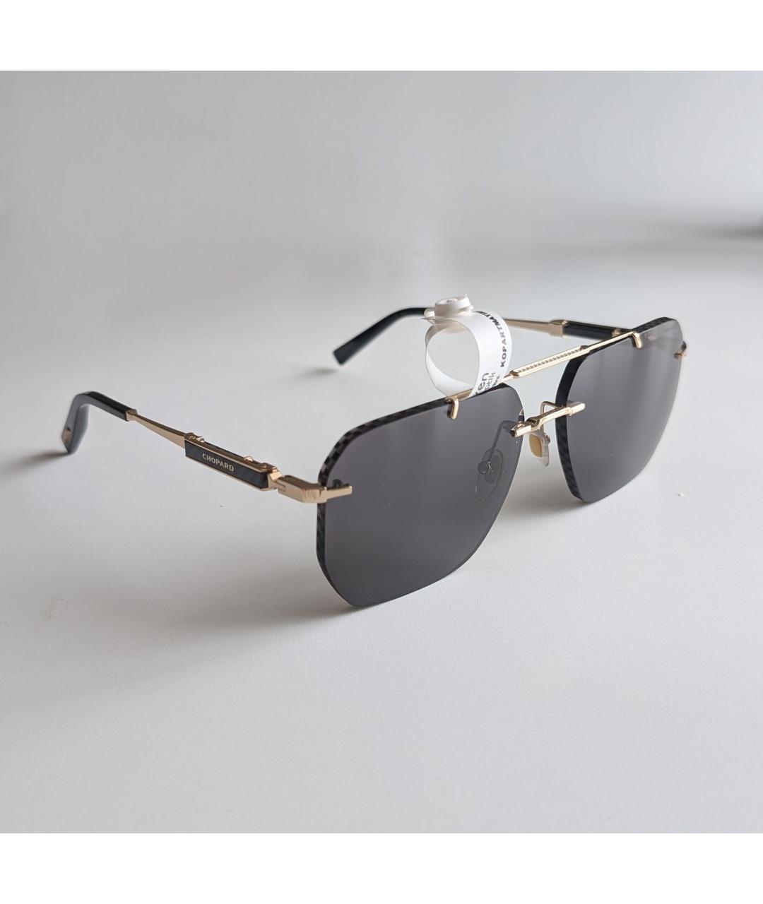 CHOPARD Черные металлические солнцезащитные очки, фото 2
