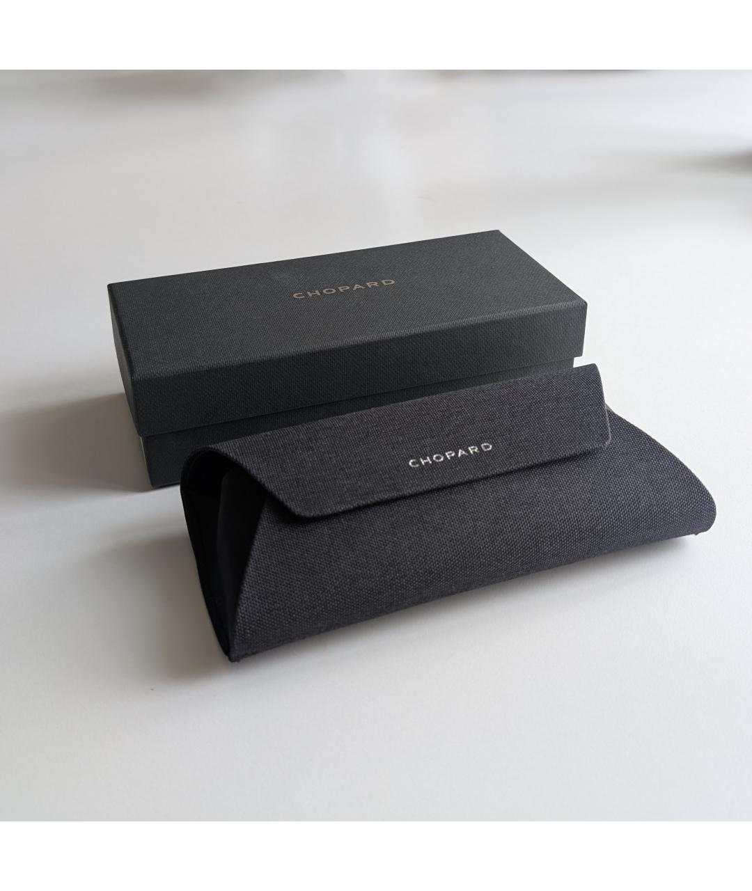 CHOPARD Черные металлические солнцезащитные очки, фото 5
