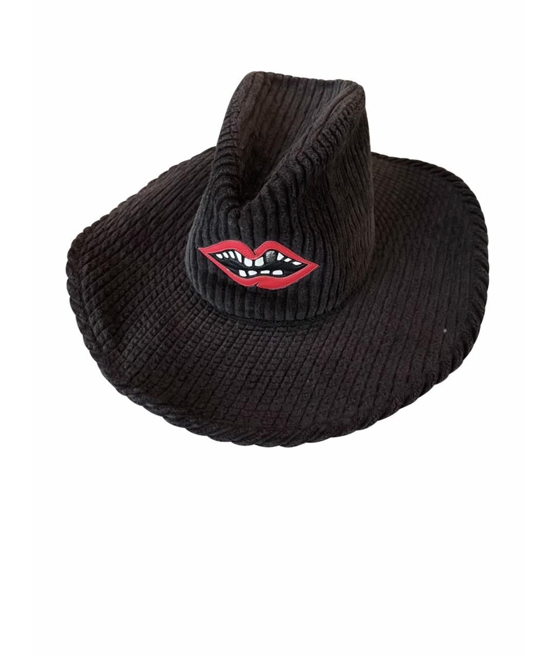 CHROME HEARTS Черная шляпа, фото 1