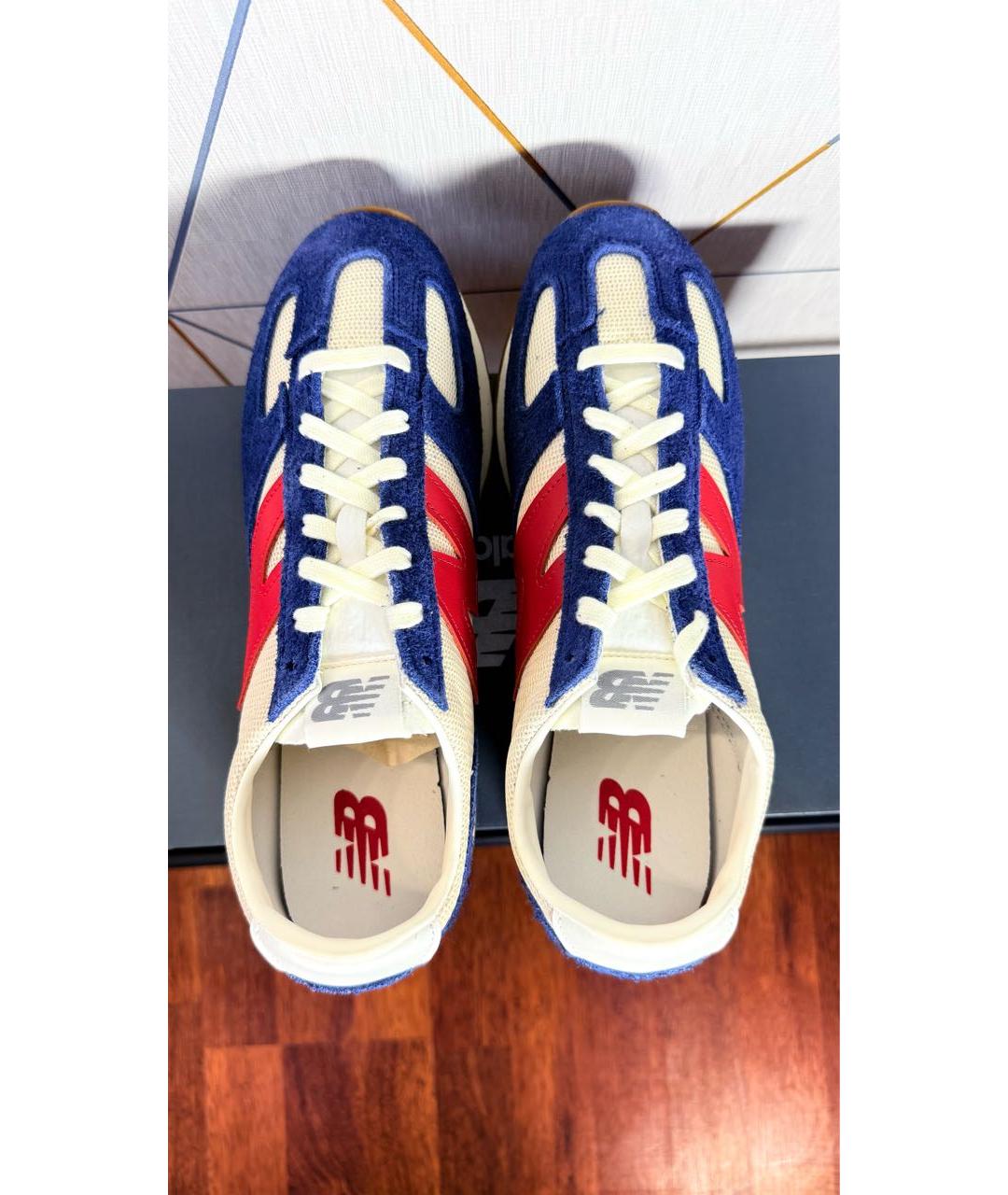 NEW BALANCE Синие замшевые низкие кроссовки / кеды, фото 3