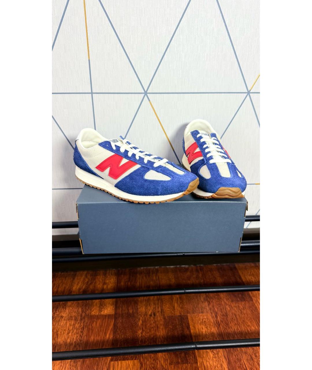 NEW BALANCE Синие замшевые низкие кроссовки / кеды, фото 5