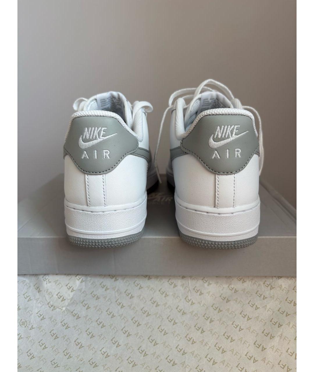 NIKE Белые кожаные низкие кроссовки / кеды, фото 4