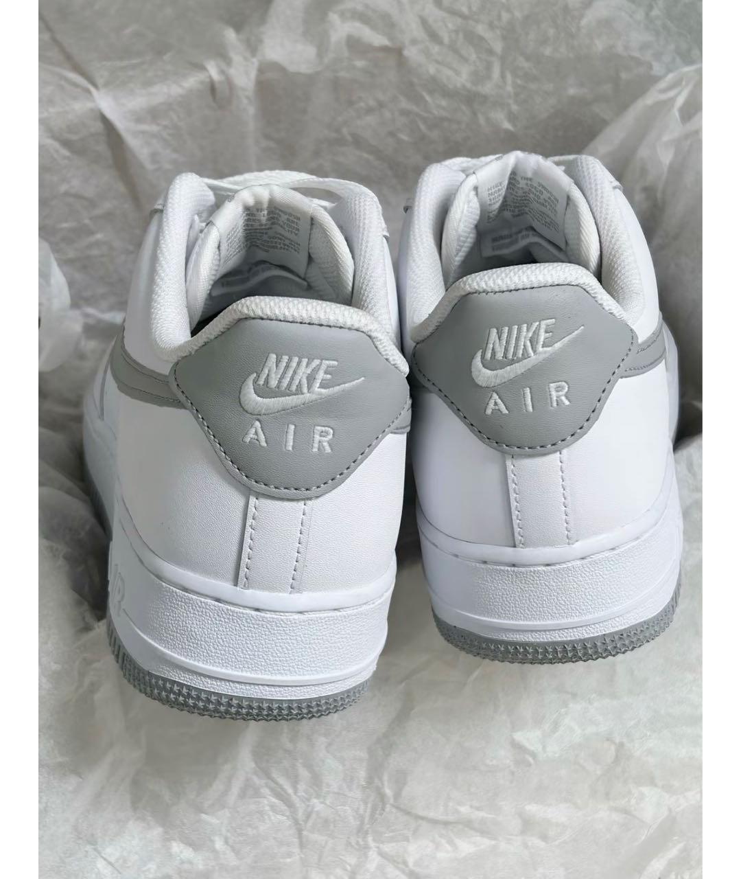 NIKE Белые кожаные низкие кроссовки / кеды, фото 8