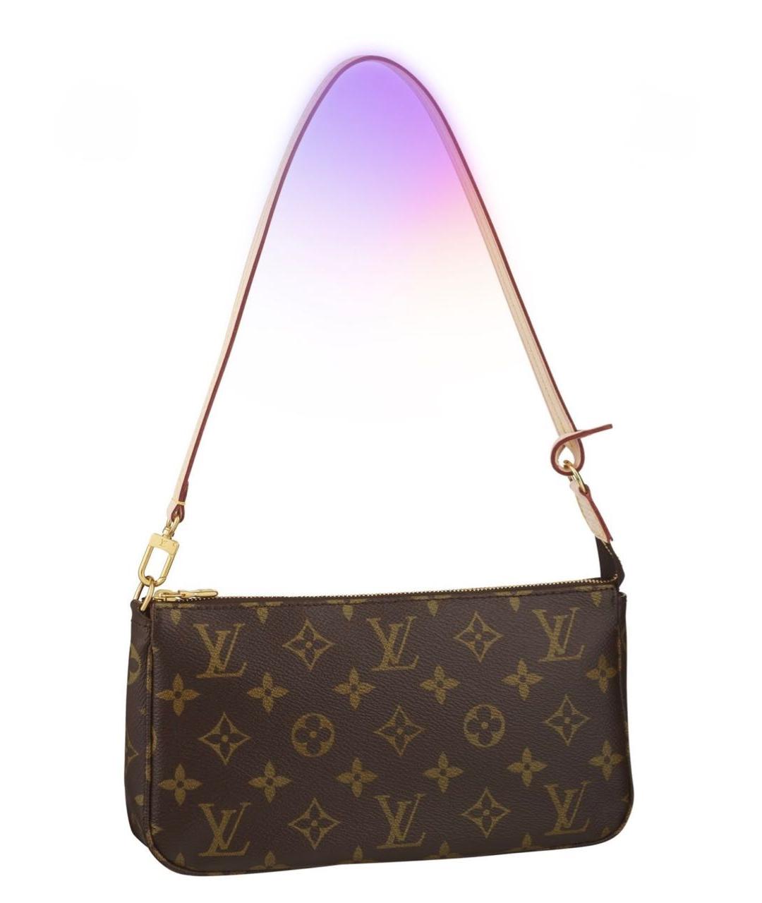 LOUIS VUITTON Коричневая сумка с короткими ручками, фото 8