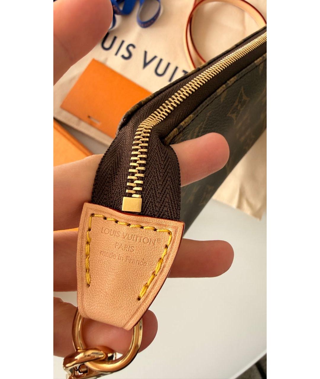 LOUIS VUITTON Коричневая сумка с короткими ручками, фото 4