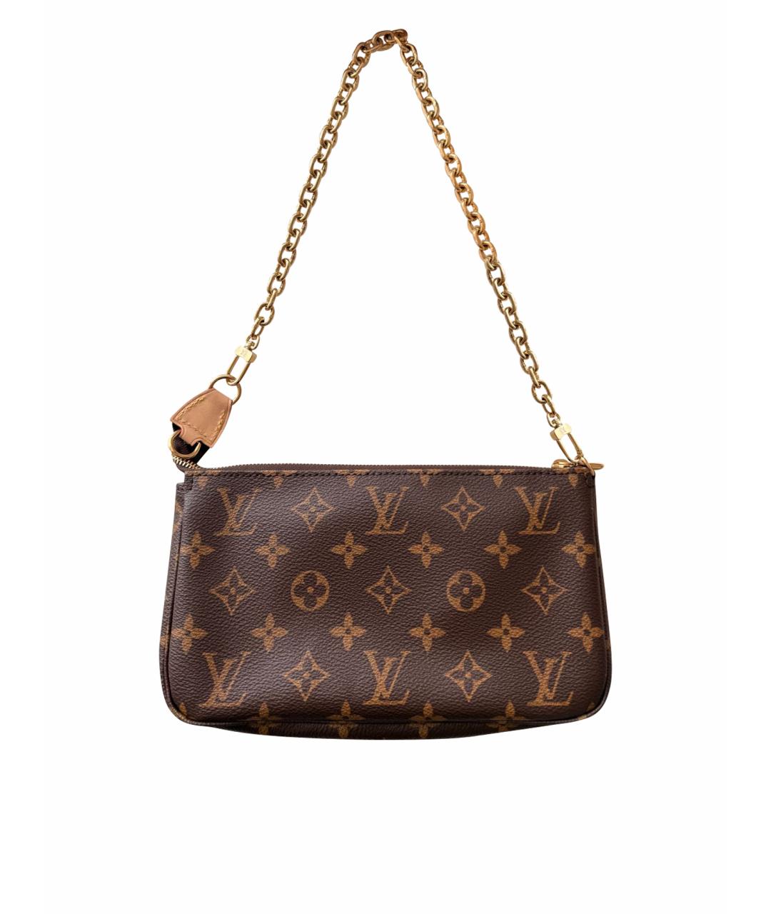 LOUIS VUITTON Коричневая сумка с короткими ручками, фото 1