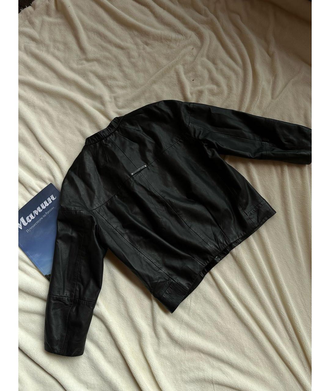 SPORT MAX CODE Черная кожаная куртка, фото 2