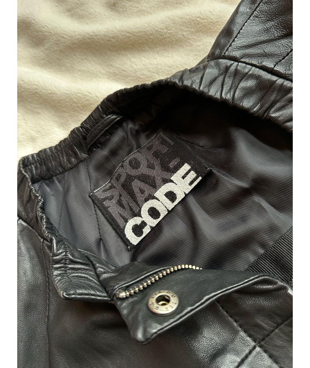SPORT MAX CODE Черная кожаная куртка, фото 3