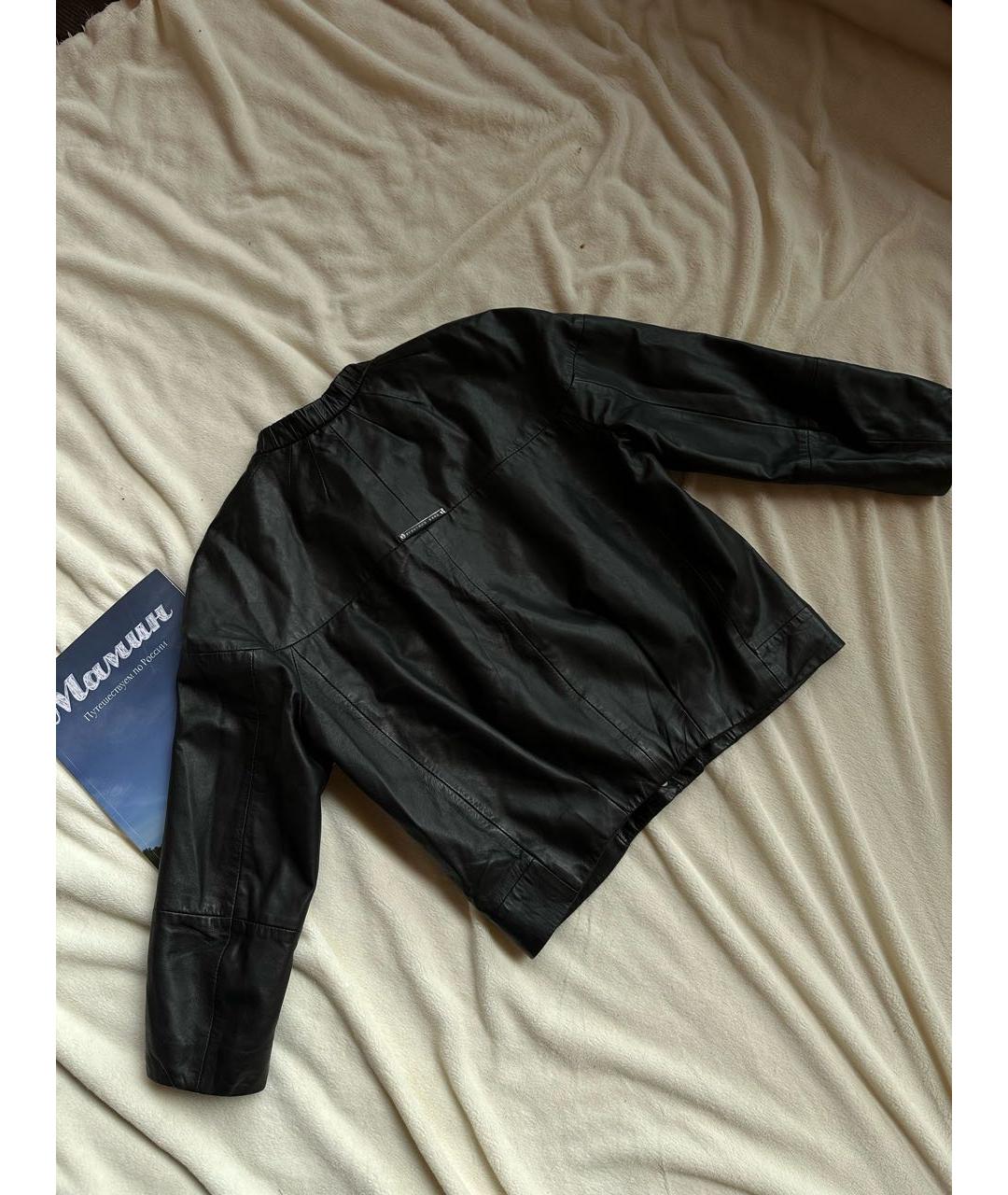 SPORT MAX CODE Черная кожаная куртка, фото 7