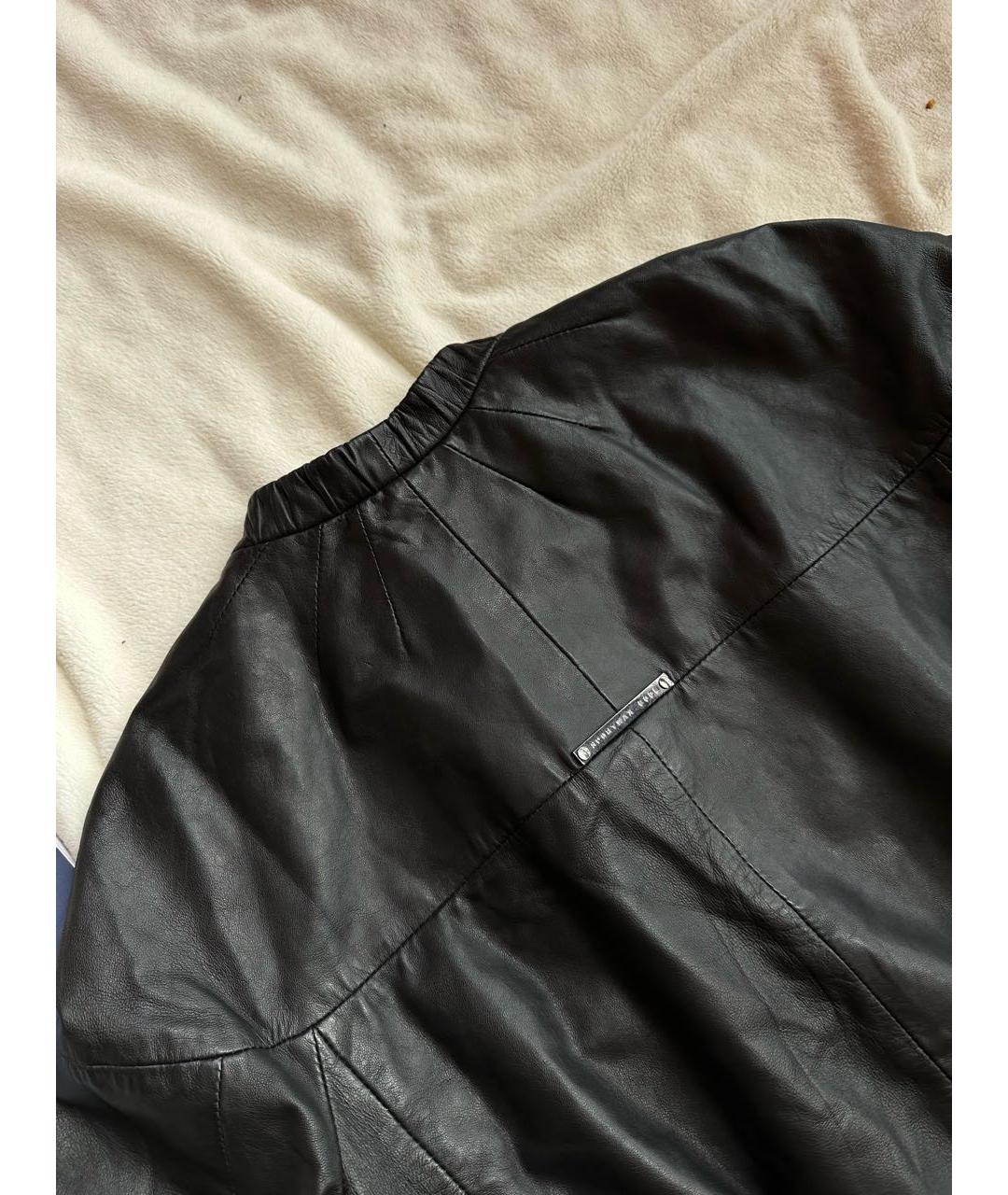 SPORT MAX CODE Черная кожаная куртка, фото 4
