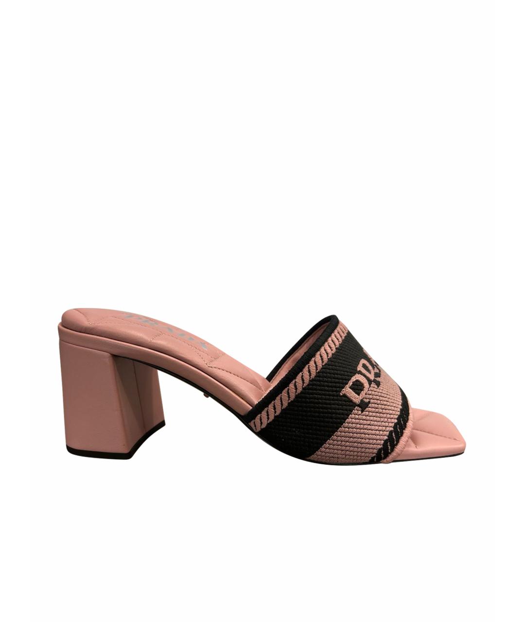 PRADA Мульти кожаные сабо, фото 1