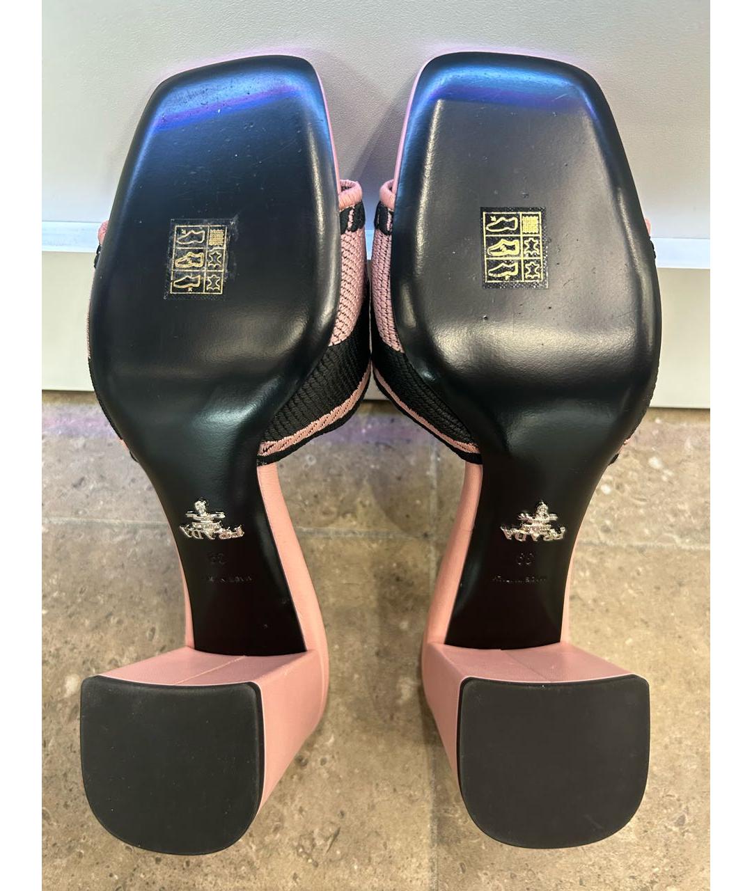 PRADA Мульти кожаные сабо, фото 5