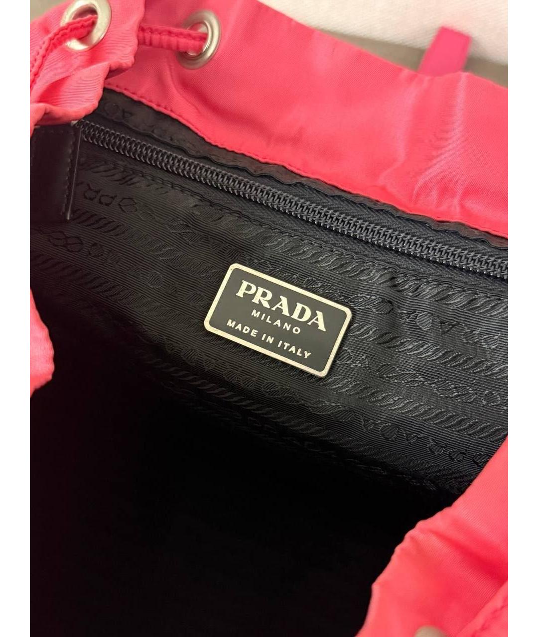PRADA Розовый рюкзак, фото 6