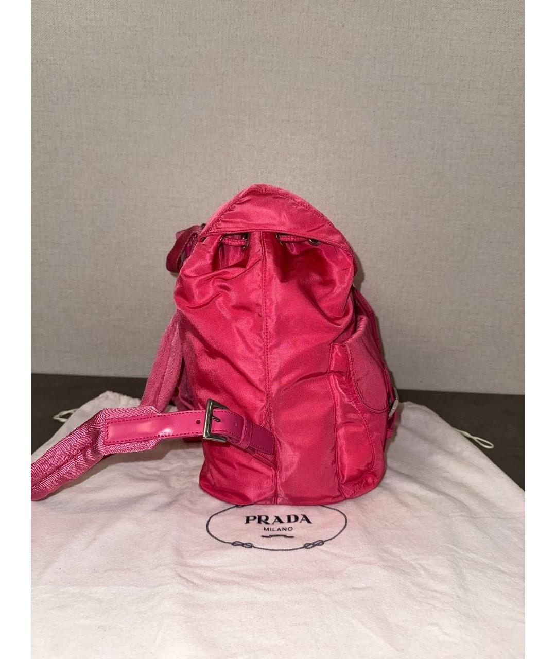 PRADA Розовый рюкзак, фото 3
