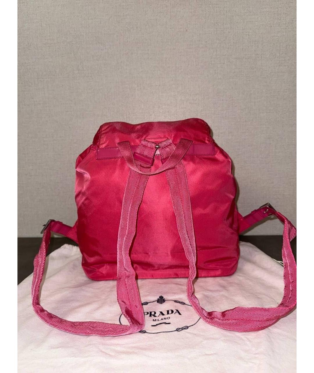PRADA Розовый рюкзак, фото 4
