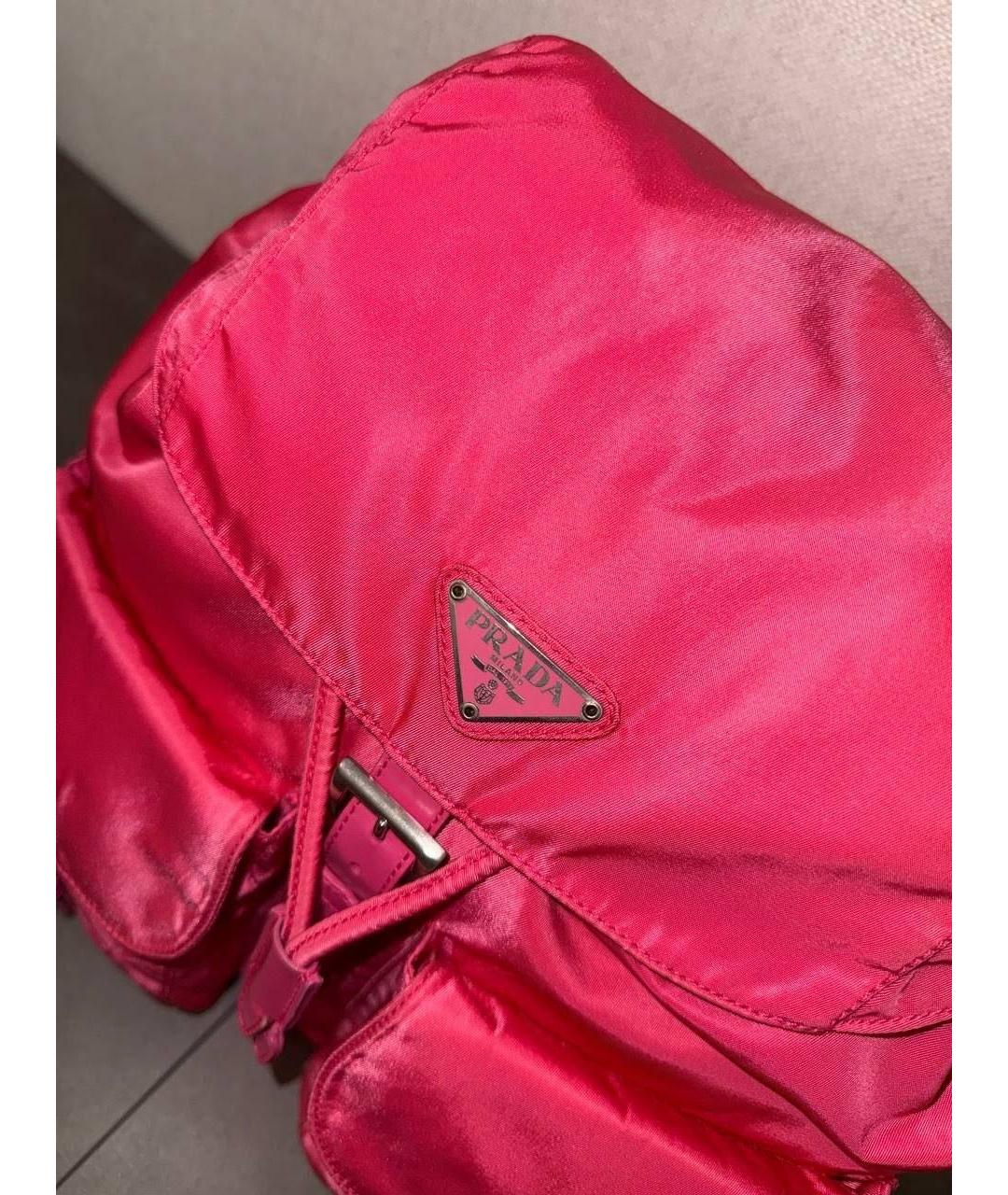 PRADA Розовый рюкзак, фото 7