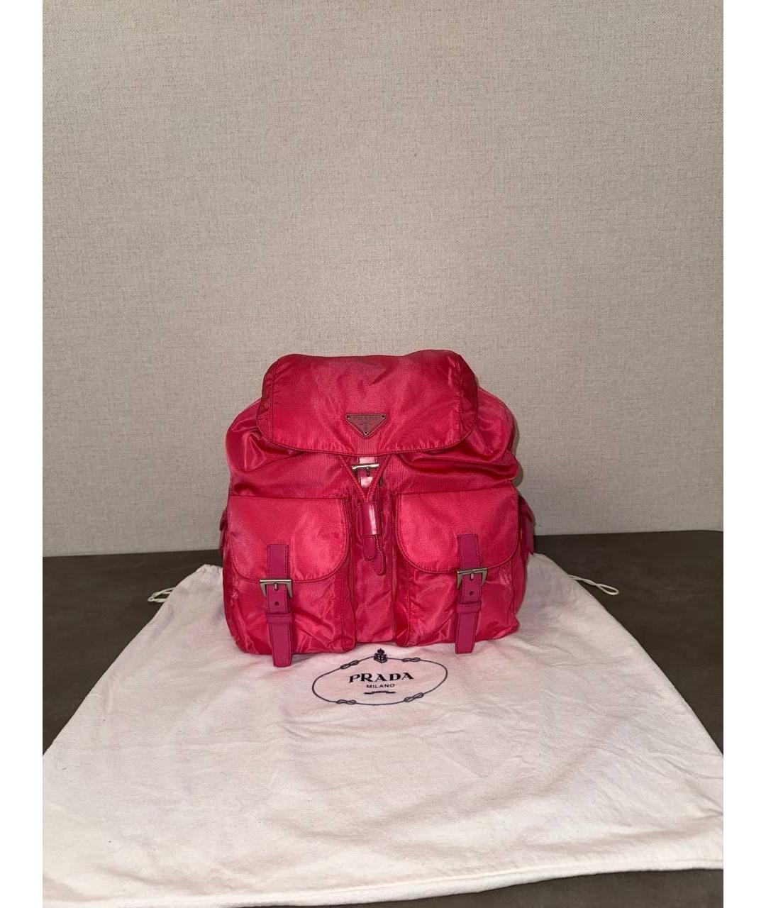 PRADA Розовый рюкзак, фото 9