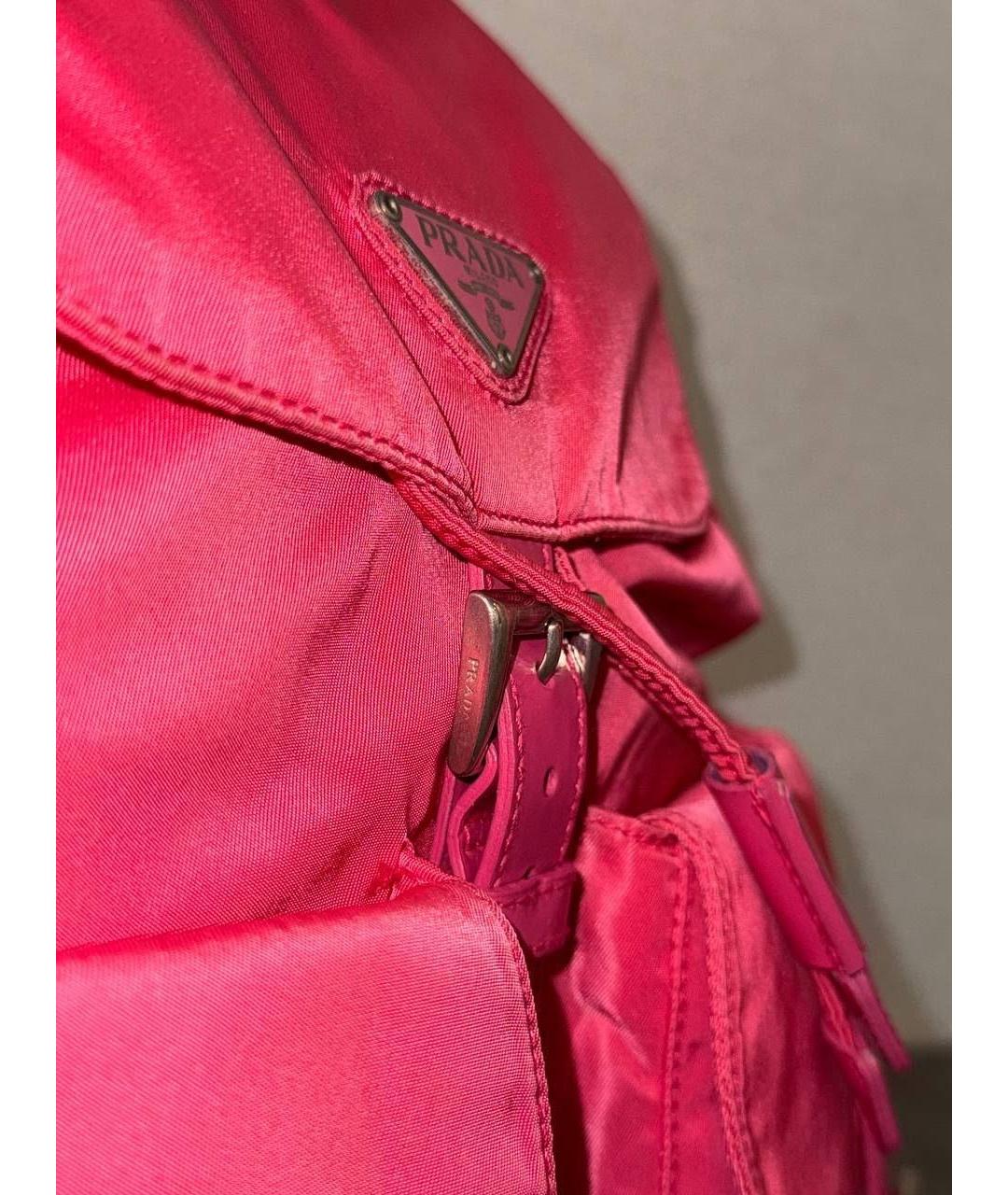 PRADA Розовый рюкзак, фото 8
