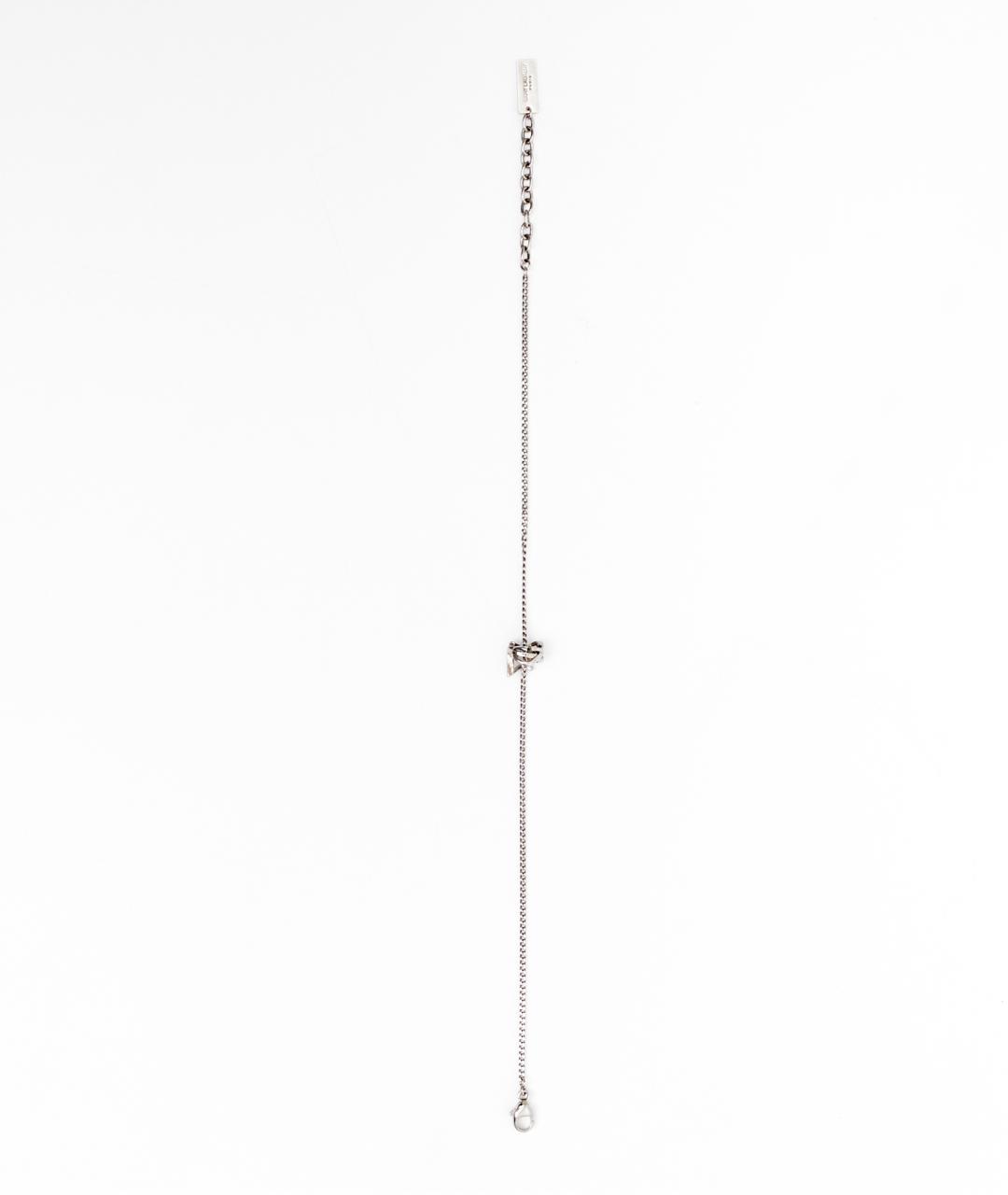 SAINT LAURENT Серебрянный серебряный браслет, фото 5