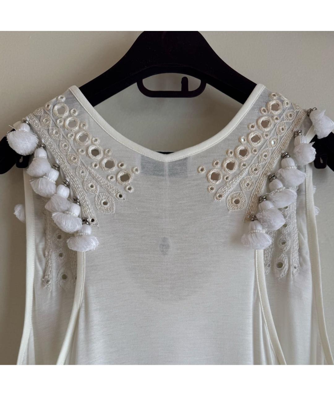 EMILIO PUCCI Белая вискозная майка, фото 5