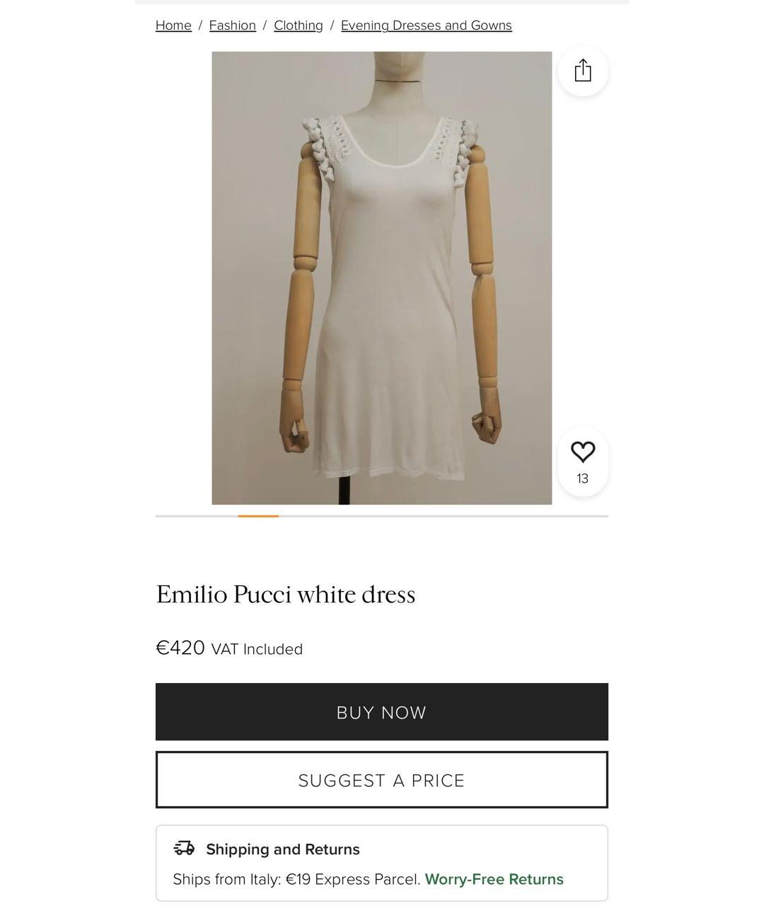 EMILIO PUCCI Белая вискозная майка, фото 8