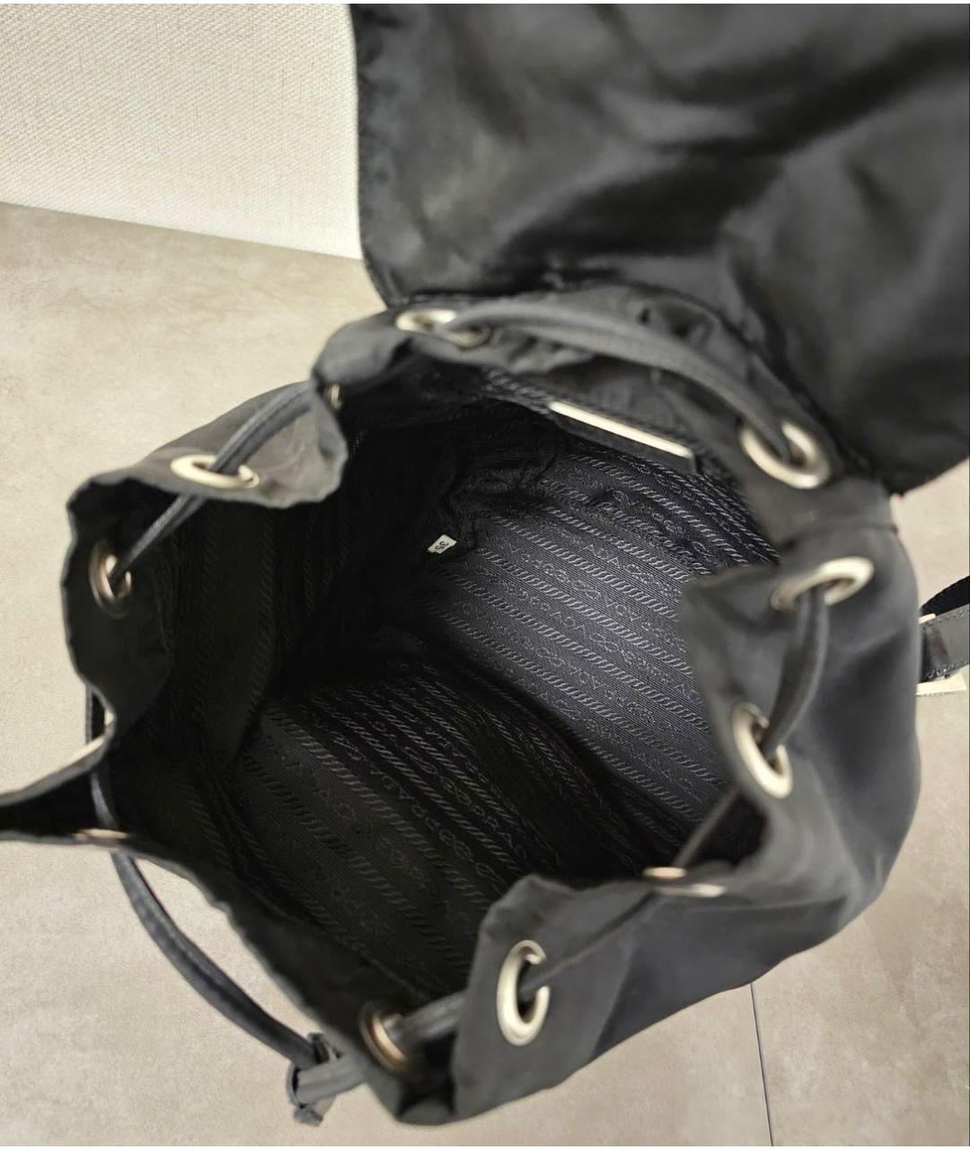 PRADA Черный рюкзак, фото 5
