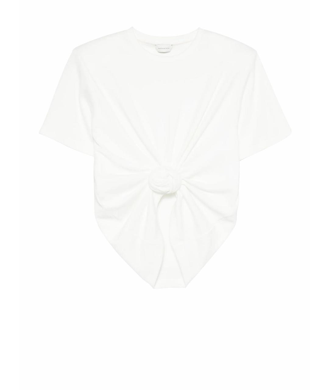 MAGDA BUTRYM Белая хлопковая футболка, фото 5