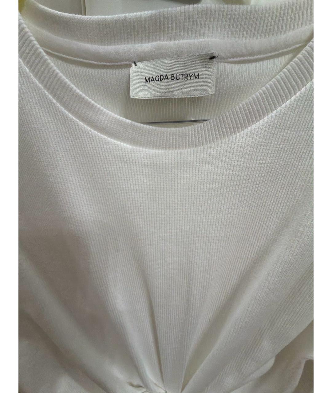 MAGDA BUTRYM Белая хлопковая футболка, фото 3